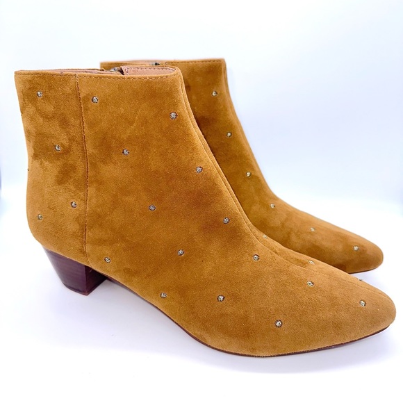 Madewell Bea Suede Studded Ankle Boots 8 EUC - Picture 4 of 11